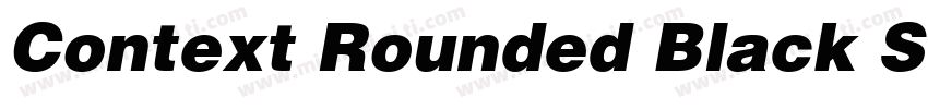 Context Rounded Black SSi Black字体转换